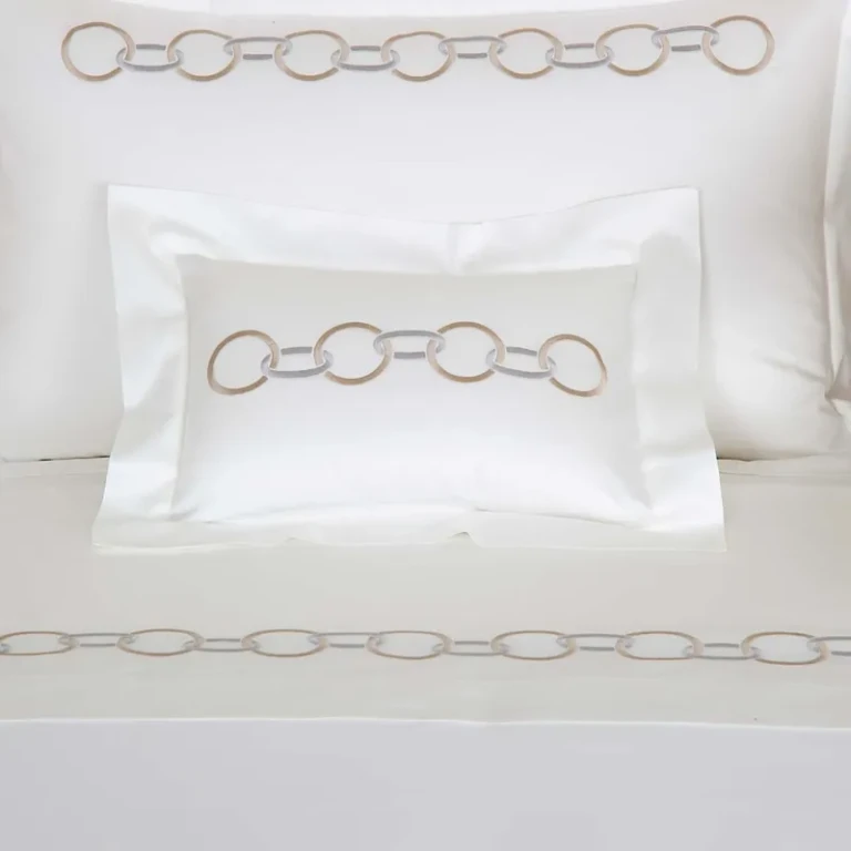 Frette Links Embroidery Boudoir Sham