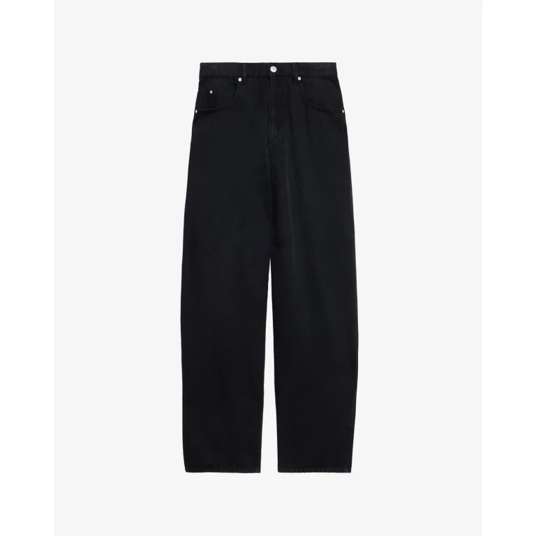 Pantalones Jenny Isabel Marant Negro Desgastado 36
