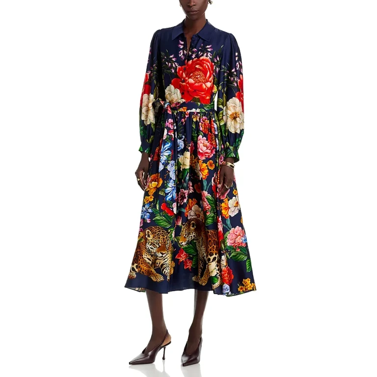 Elie Tahari The Melina Silk Blend Dress