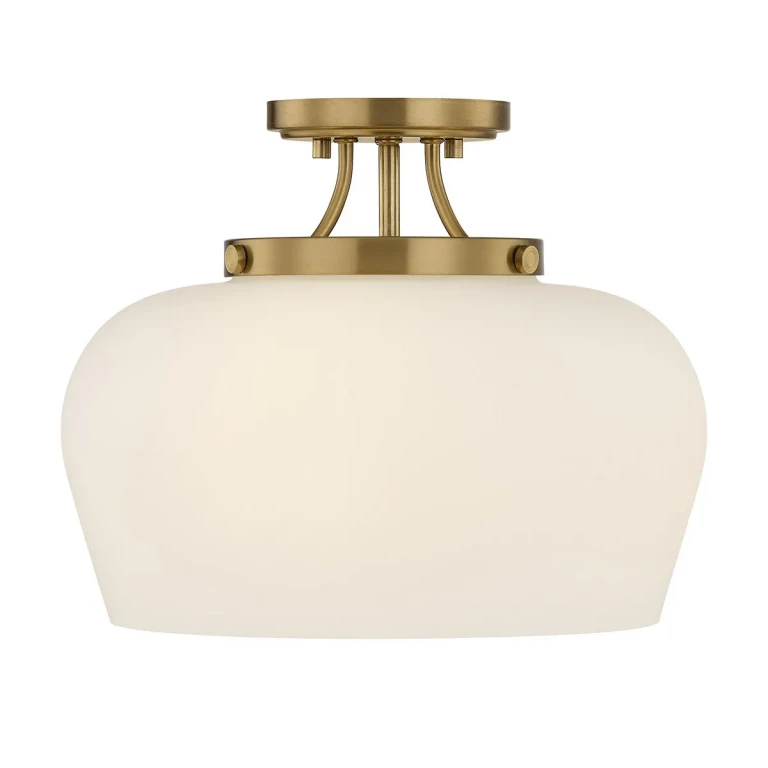 Octave 3-Light Ceiling Light in Warm Brass