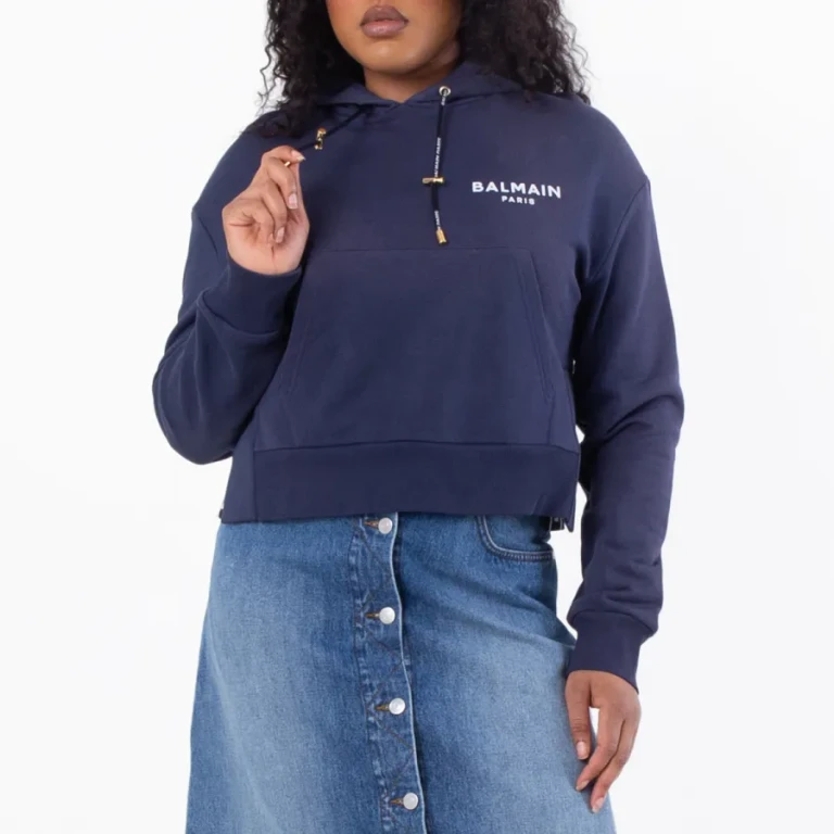 Balmain Eco Flock Cotton Hoodie