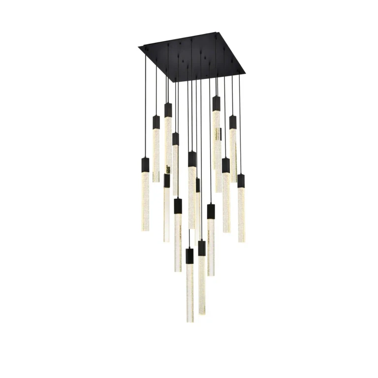 Black 16 Light Pendant from the Weston Collection