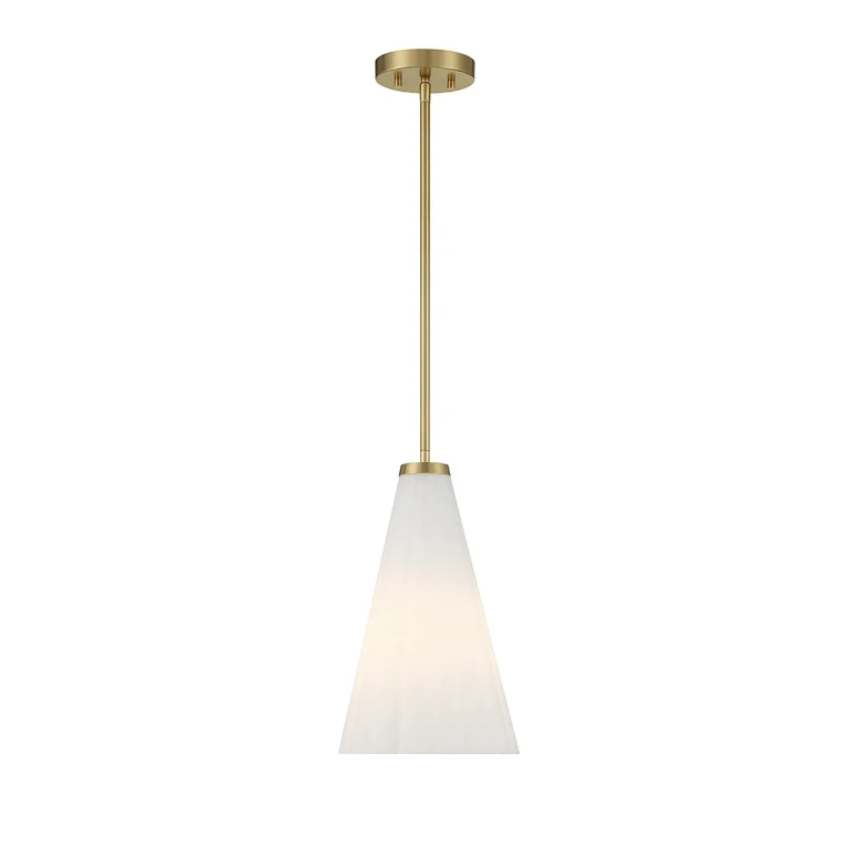 Warm Brass One Light Pendant from the Bristol Collection