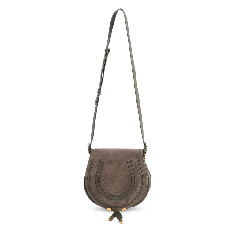 Chloe Marcie Suede Saddle Bag