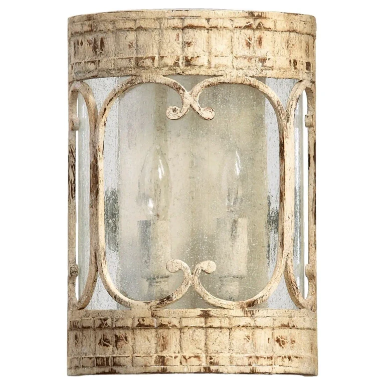 Quorum Florence 2-Light 11" Wall Sconce in Persian White
