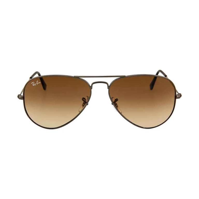 Ray Ban Aviator Gradient Light Brown Gradient Aviator Unisex Sunglasses RB3025 004/51 58