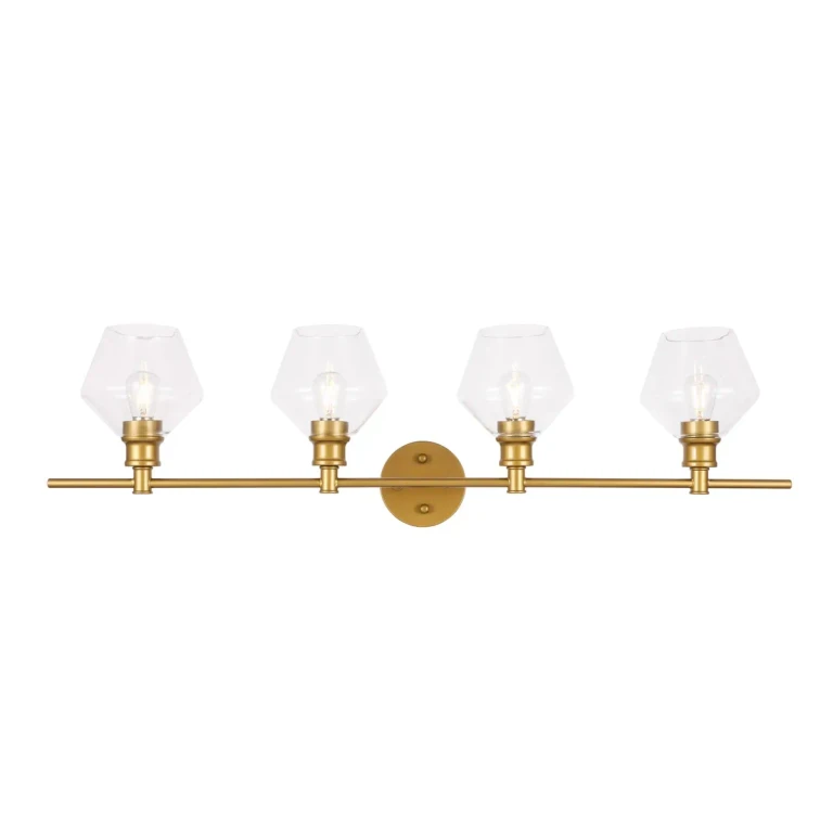 Brass Four Light Wall Sconce from the Gene Collection