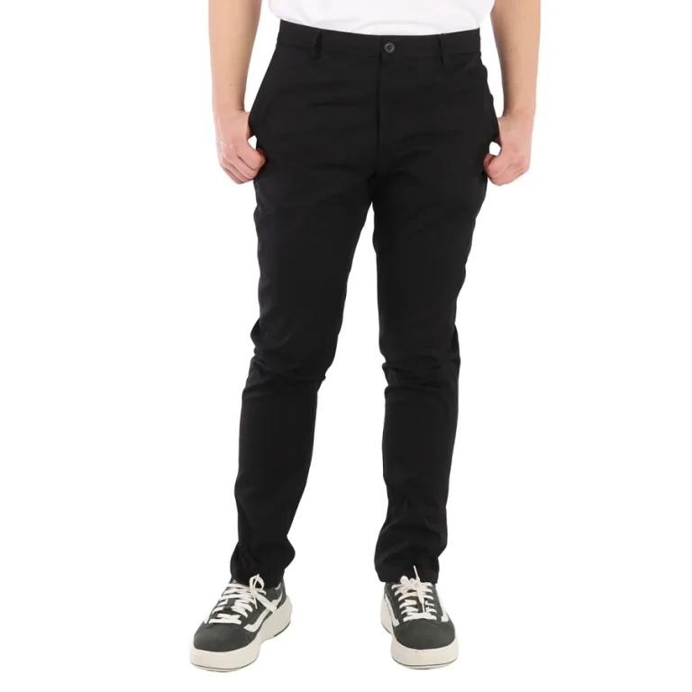 Burberry Mens Black Slim-Fit Chino Pants