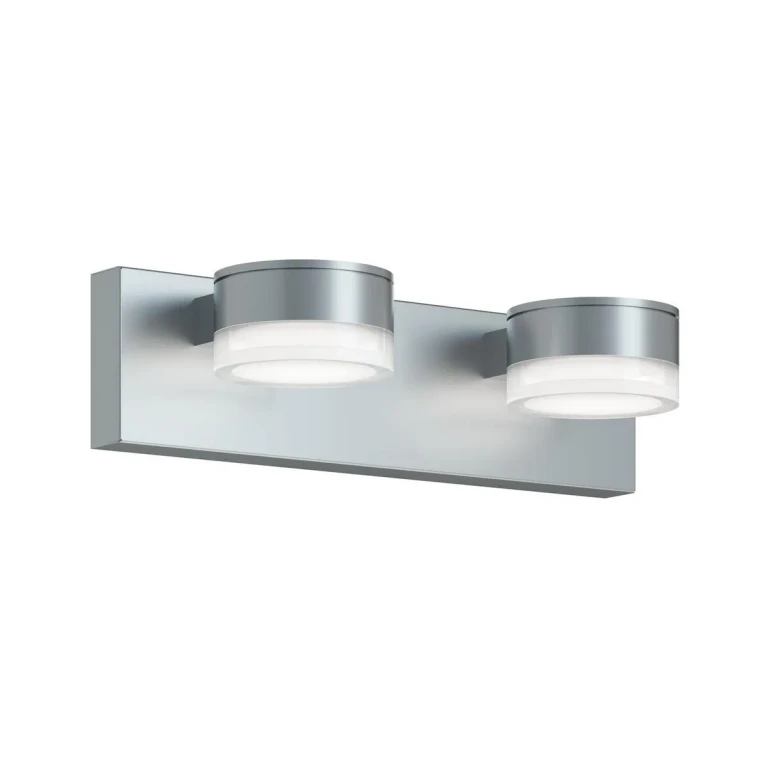 Satin Nickel LED Bathroom Vanity Light from the Emma Collection