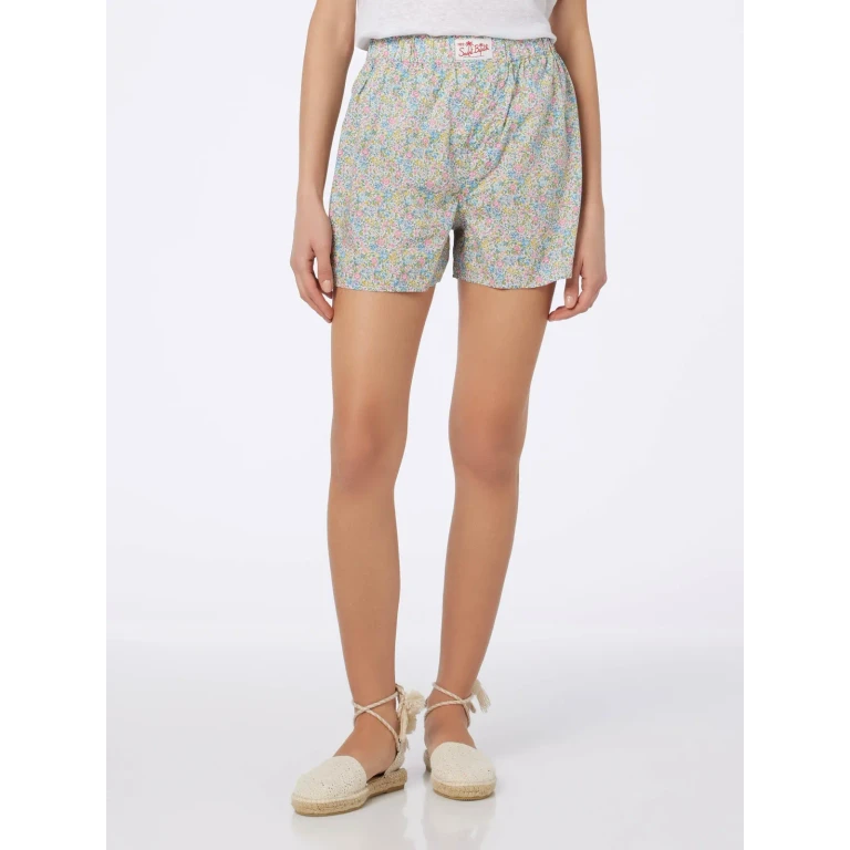 MC2 Saint Barth Boxy Floral Cotton Shorts Special Edition
