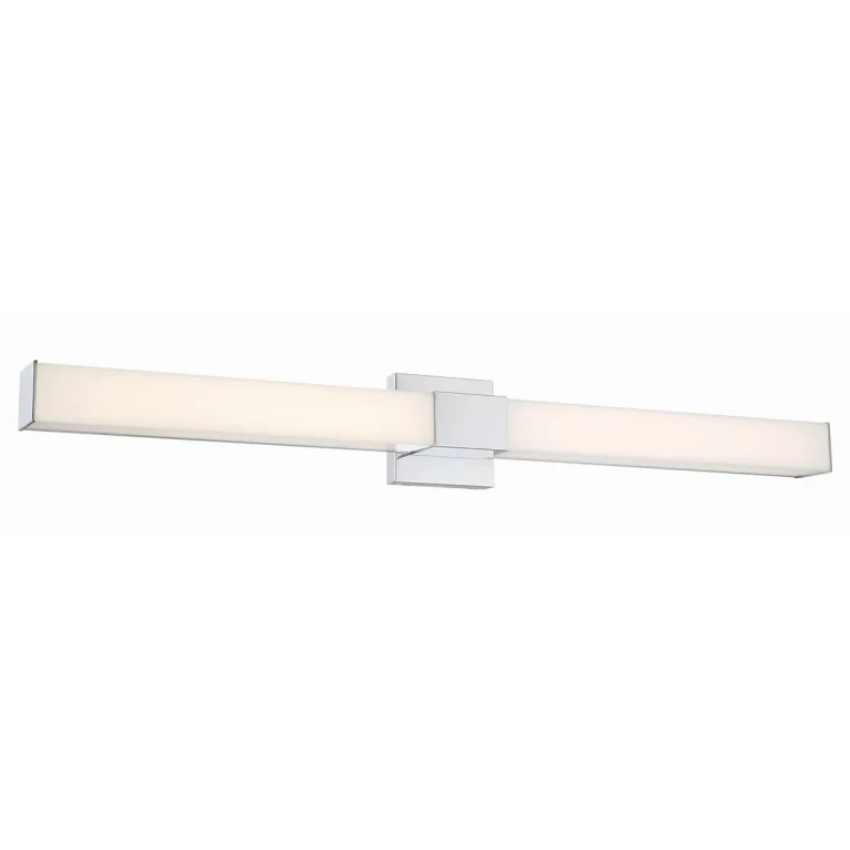 Chrome LED Bathroom Vanity Light from the Vantage Collection