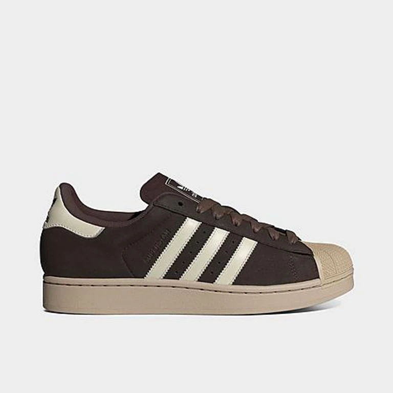 adidas Men's Originals Superstar II Casual Shoes in Aurora Coffee/Off White/Stone Khaki Size: 7.5