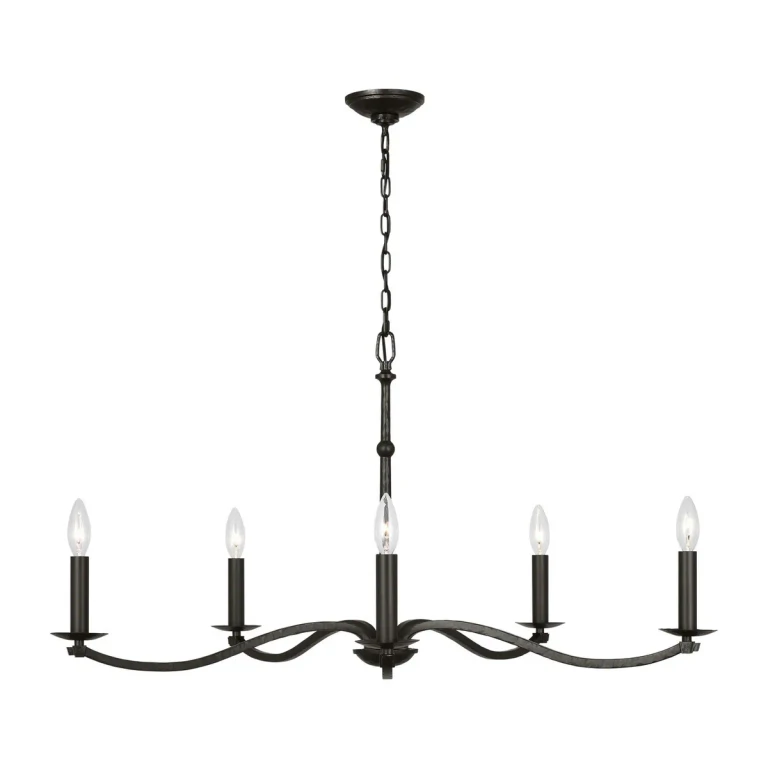 Aged Iron Chandelier from the Wellen Collection