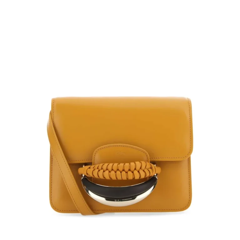 ChloÃ© Mustard Leather Kattie Clutch