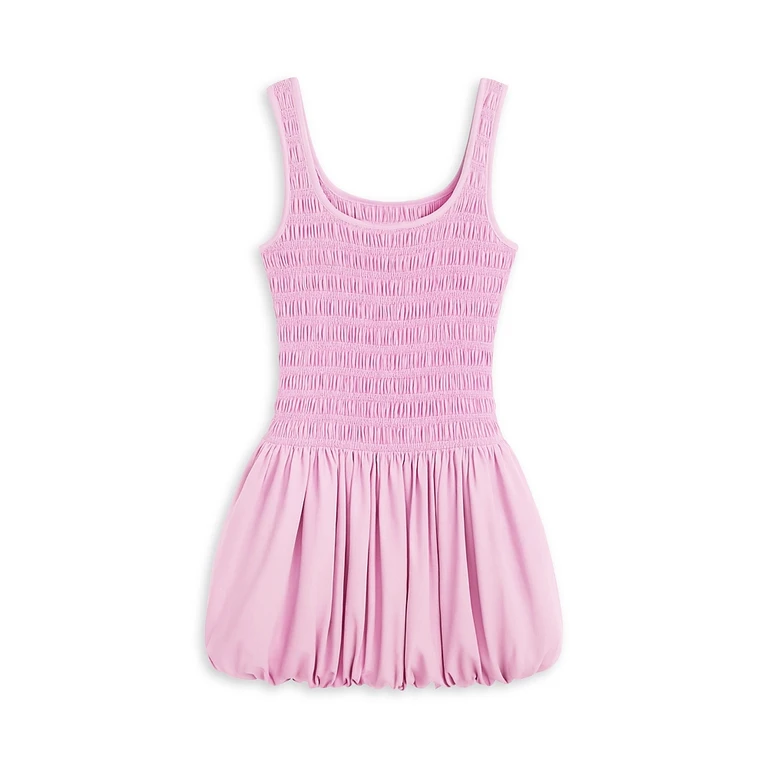 KatieJnyc Girls' Tween Olive Bubble Tank Dress - Big Kid