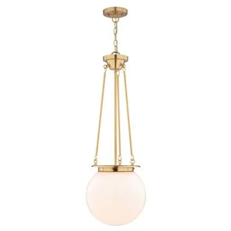 Muted Brass Pendant from the Kent Collection