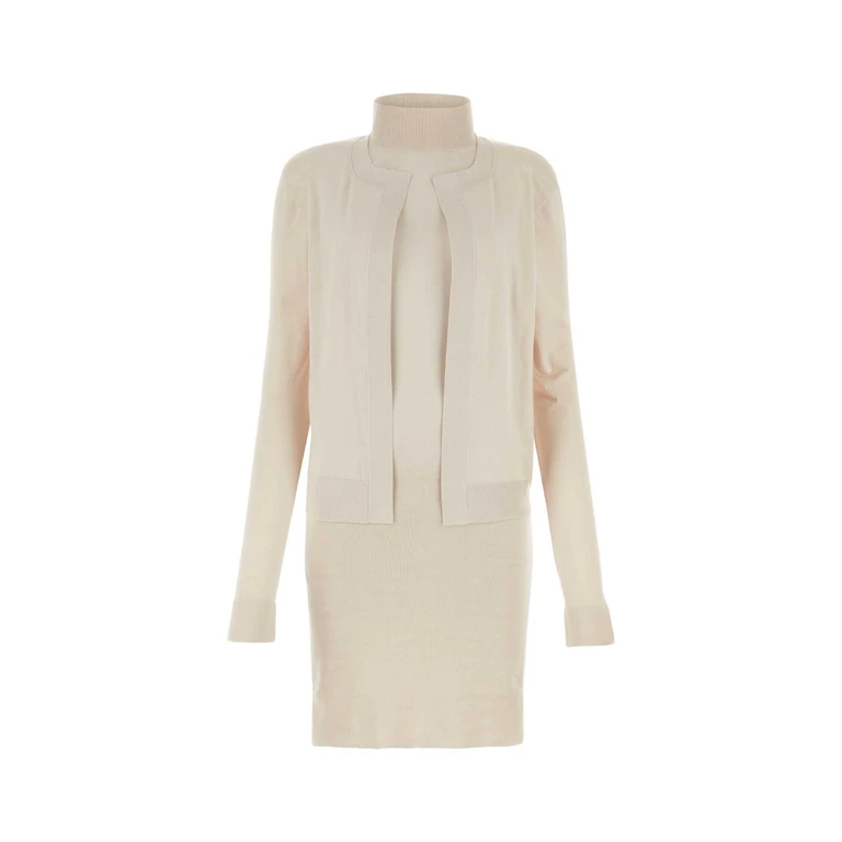 Fendi Light Pink Stretch Silk Blend Mini Dress