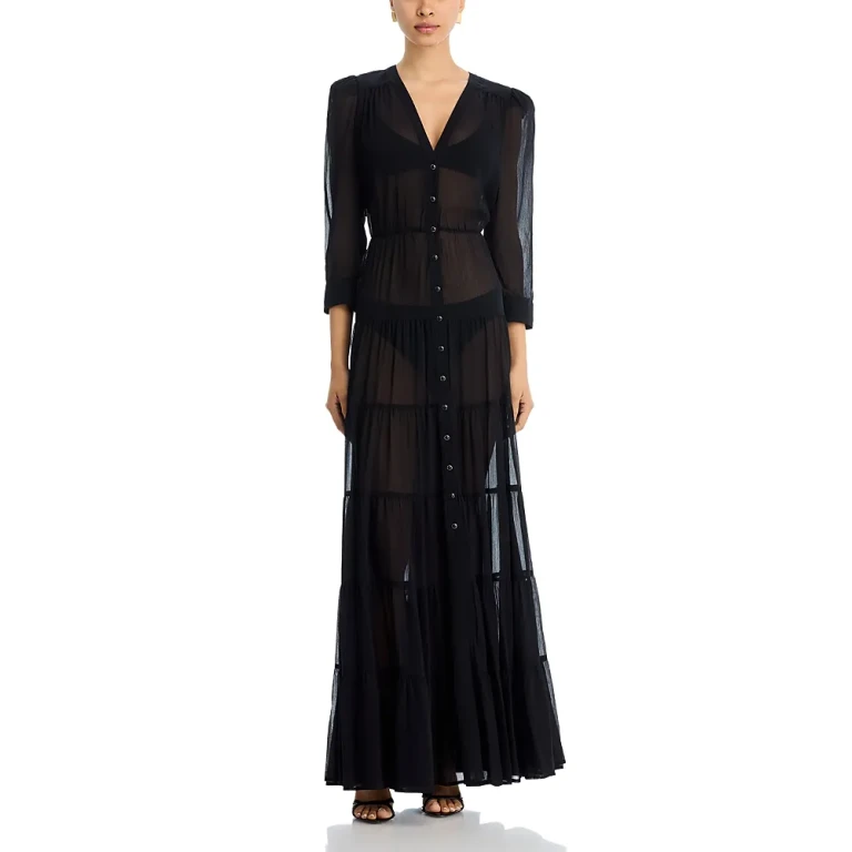 L'Agence Seraphina Tiered Maxi Dress