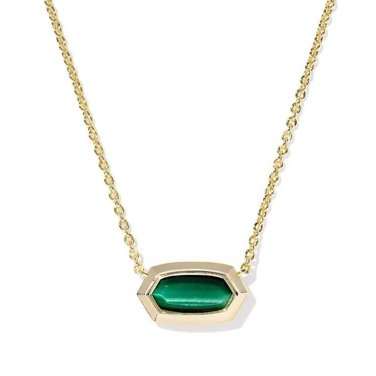 Kendra Scott Elisa Stone Bezel Pendant Necklace, 16-19