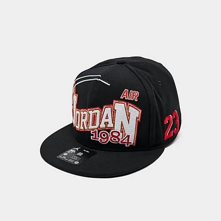 Jordan Pro Structured Snapback Hat in Black/Anthracite Size: M-L