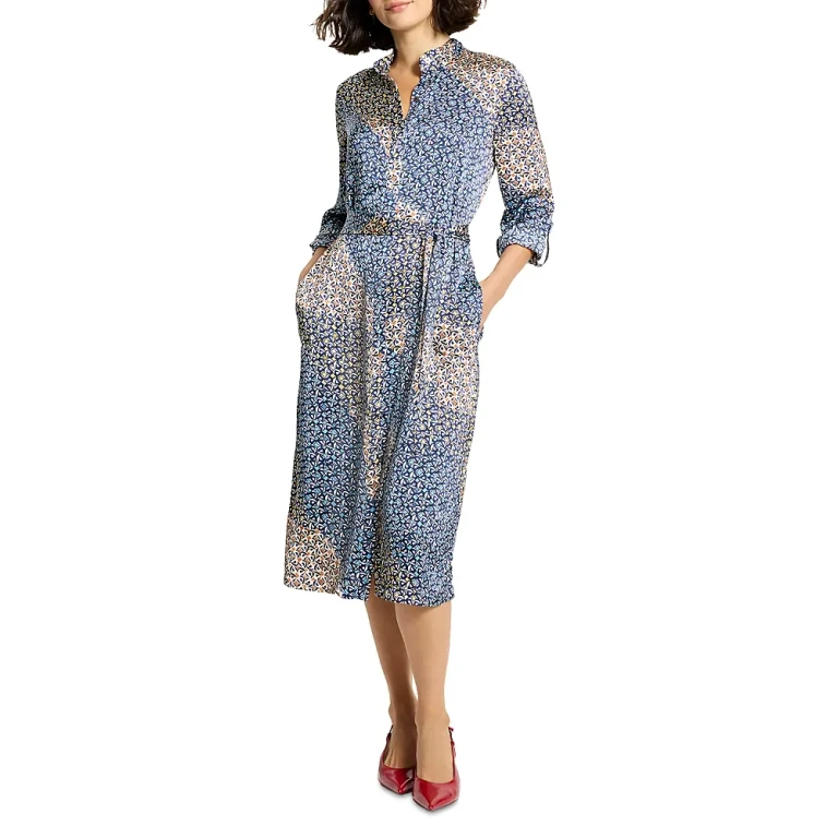 Nic+Zoe Blair Monogram Mix Shirtdress