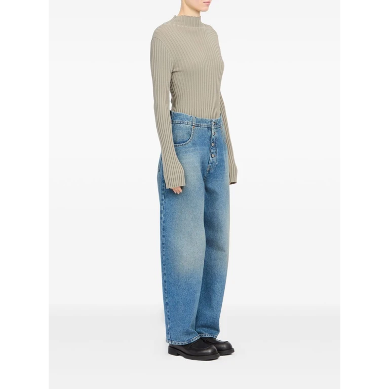 MM6 Maison Margiela Jeans Clear Blue Polyester 65 % Cotton - Women