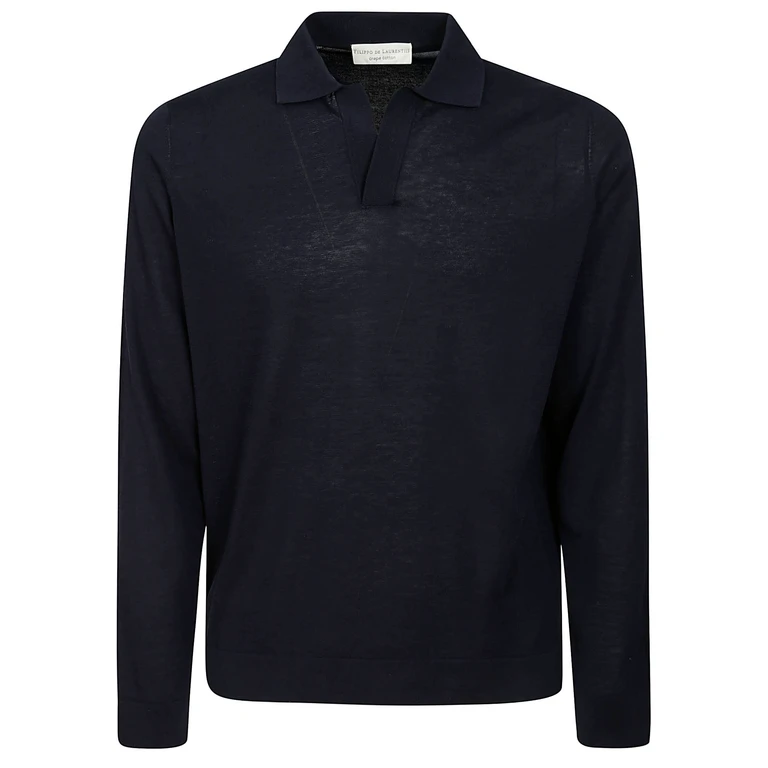 Filippo De Laurentis Polo Skipper Ml Blue - Men