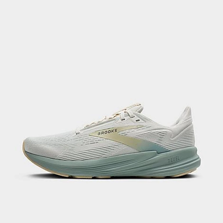 Brooks Men's Revel 8 Running Shoes in Coconut/Grey Mist Size: 7.5