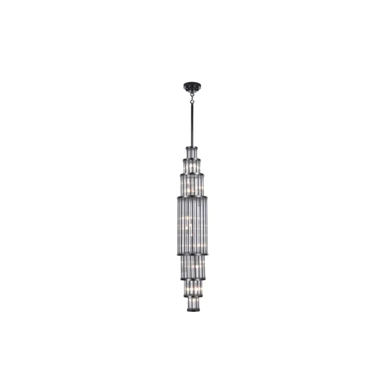 Polished Gunmetal LED Pendant from the Waldorf Collection