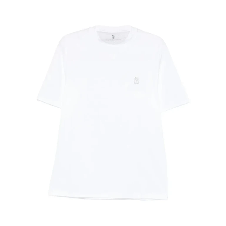 Brunello Cucinelli Embroidered-logo T-shirt