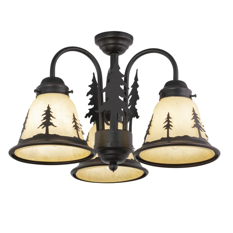 Burnished Bronze LED Fan Kit or Chandelier from the Yosemite Collection