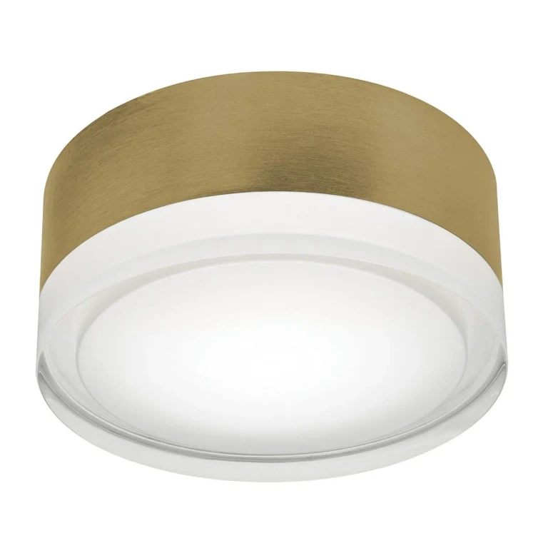Light Antique Brass LED Flush Mount from the Emma Collection