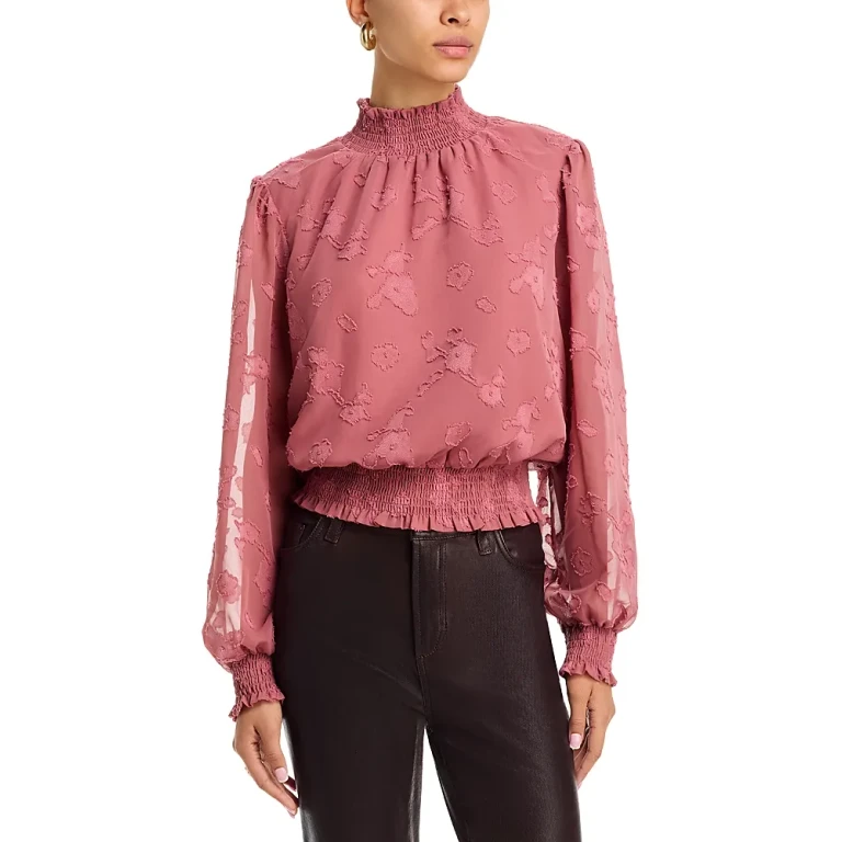Fable Charm Mock Neck Top