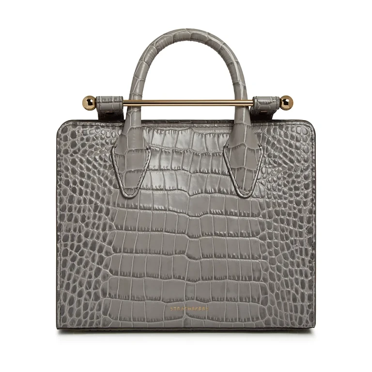Strathberry Croc Embossed Mini Tote