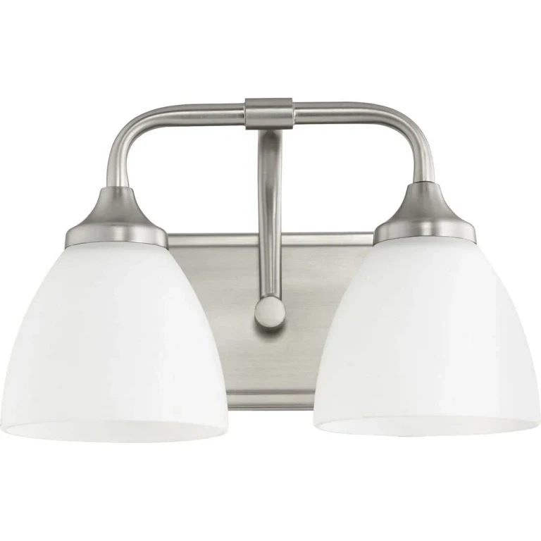 Quorum Enclave 2-Light 9" Bathroom Vanity Light in Satin Nickel