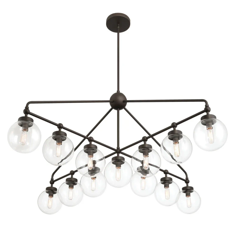 Dark Bronze Chandelier from the Stella Collection