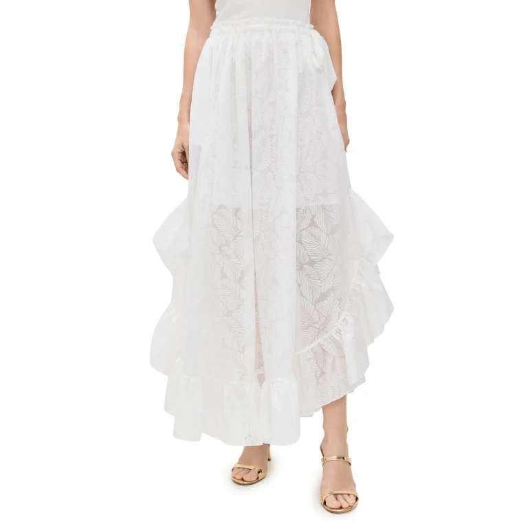 Zimmermann Daylight Ruffle Skirt Ivory 1