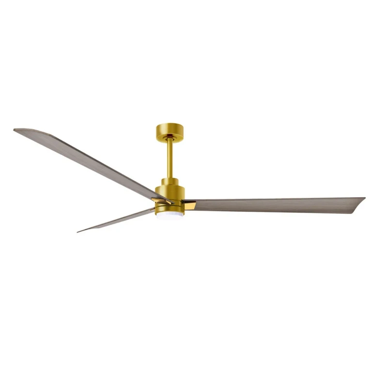 Brushed Brass 72" Ceiling Fan from the Alessandra - LK Collection