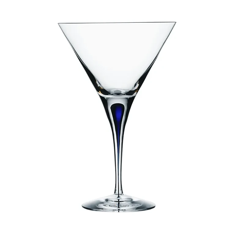 Orrefors Intermezzo Blue Martini Glass
