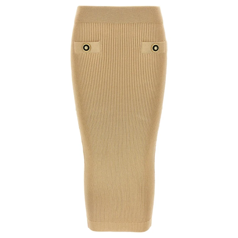 Balmain Jupe Midi - Beige