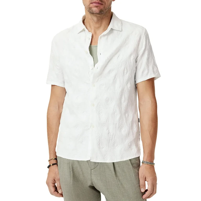 John Varvatos Sean Textured Short Sleeve Shirt