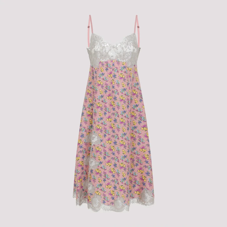 Dolce & Gabbana Silk Mini Dress Multicolour Cotton Polyamide Viscose - Women