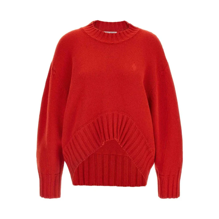 The Attico Asymmetrical Hem Sweater