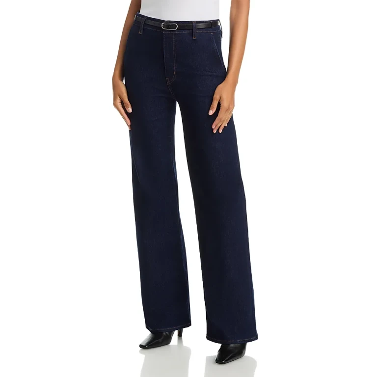 Frame The Straight High Rise Trouser Jean in Rinse