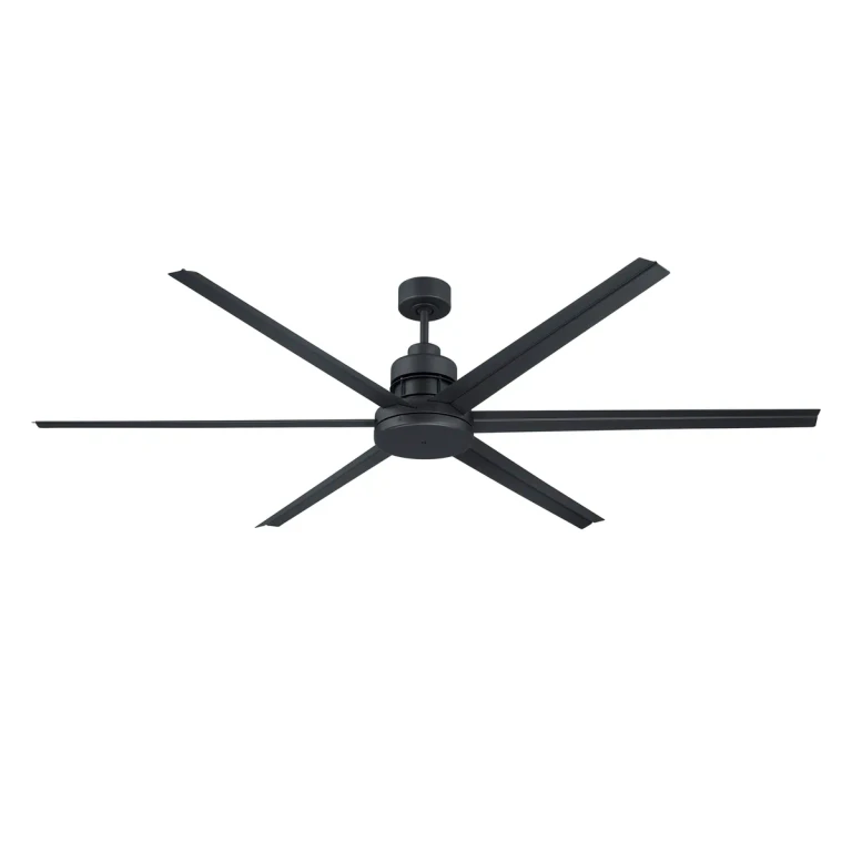 Flat Black 72"Ceiling Fan from the Mondo 72" Indoor Outdoor Collection