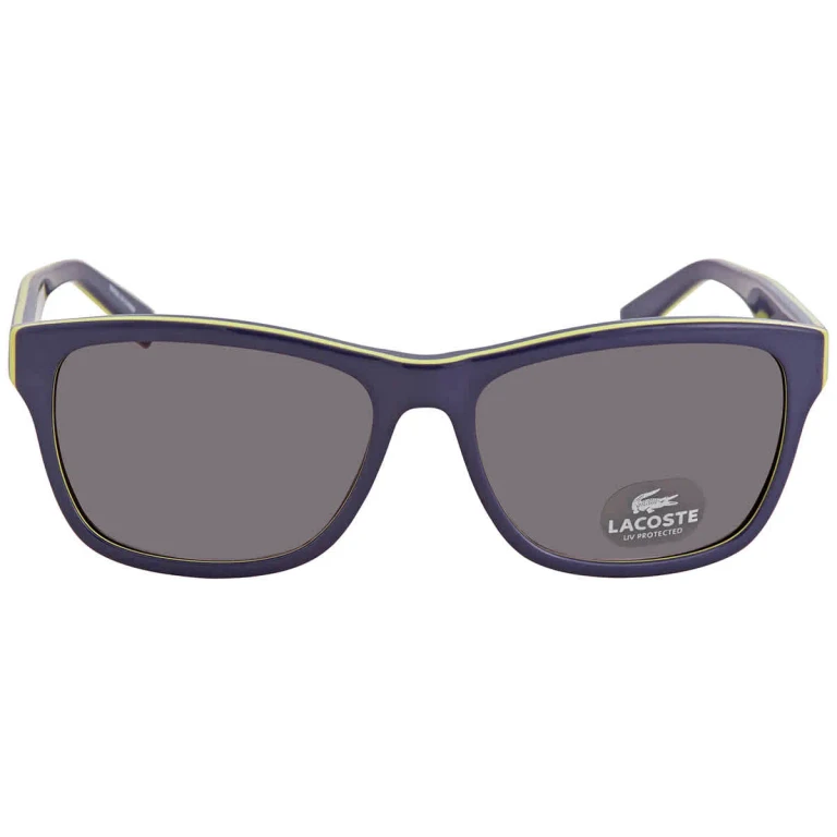 Lacoste Grey Square Unisex Sunglasses L683S 414 55
