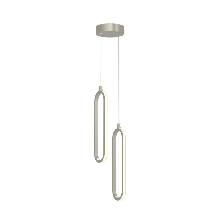 Painted Nickel LED Pendant from the Sienna Collection