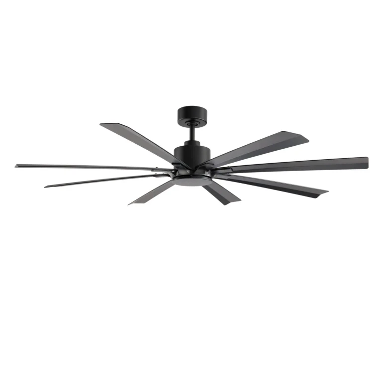 Matte Black 65" Ceiling Fan from the Size Matters Collection