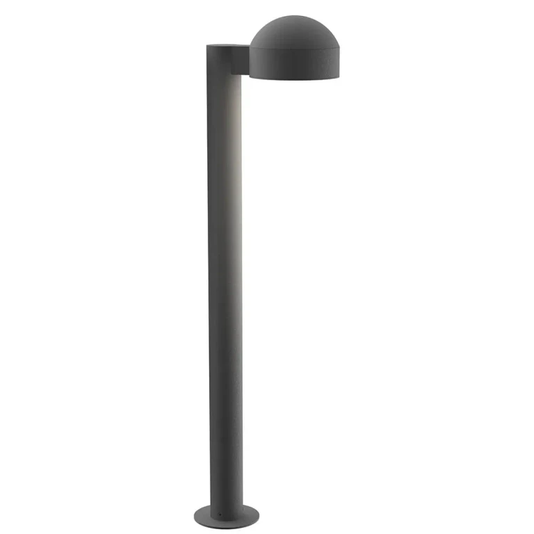 REALS 29.75" Optical Acrylic LED Bollard in Textured Gray
