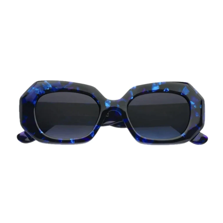 Emmanuelle Khanh Emmanuel Kahn Dixie 281 Ecaille Nacre Blue Sunglasses